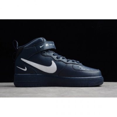 Nike Air Force 1 Mid '07 Lv8 Obsidian / Siyah / Sarı Kaykay Ayakkabı Türkiye - E0958FZ9